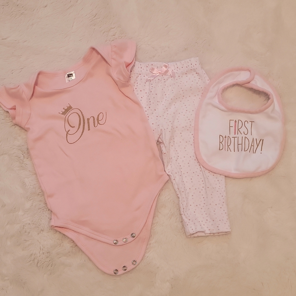 First Birthday 3 Piece Set